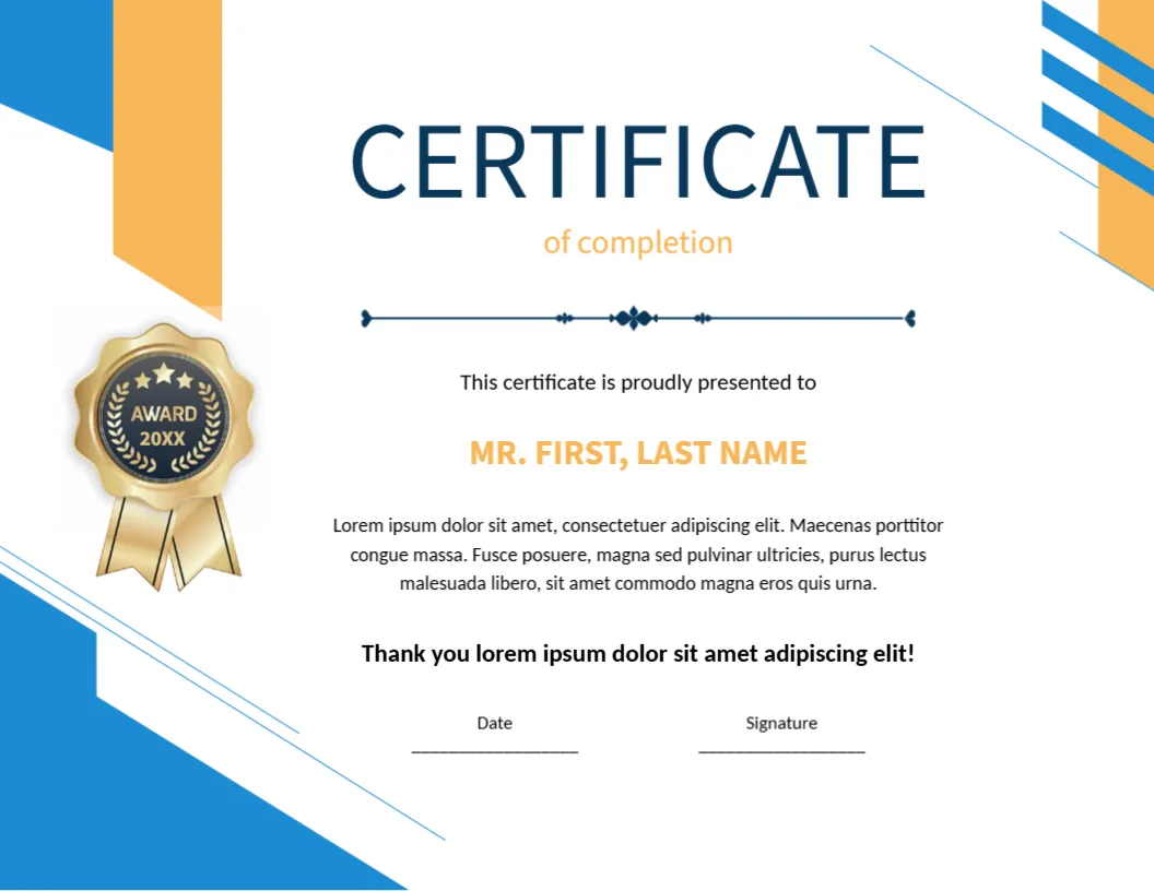 Project Completion Certificate Template – Customize & Download Online