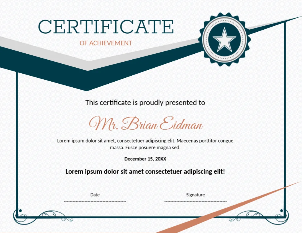 Employee Achievement Certificate Template – Customize Online