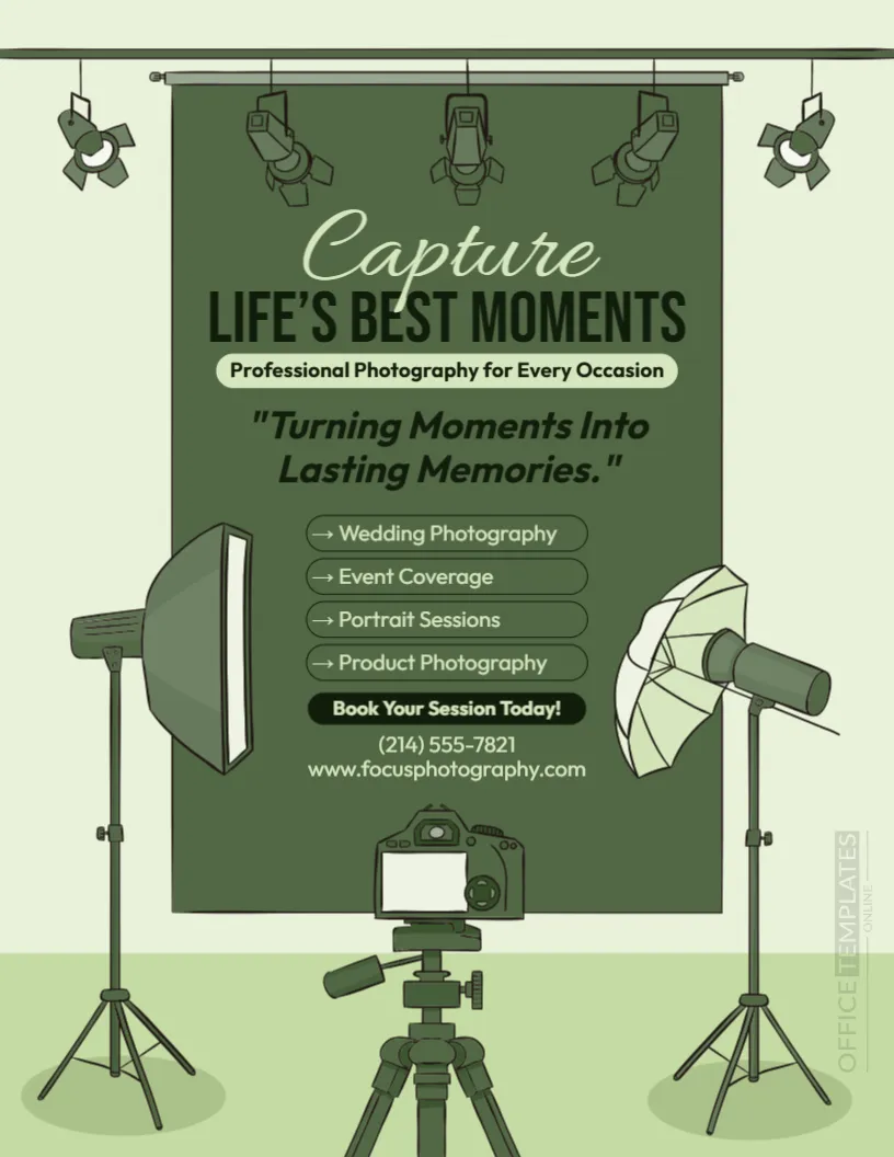 Photography Services Flyer Template