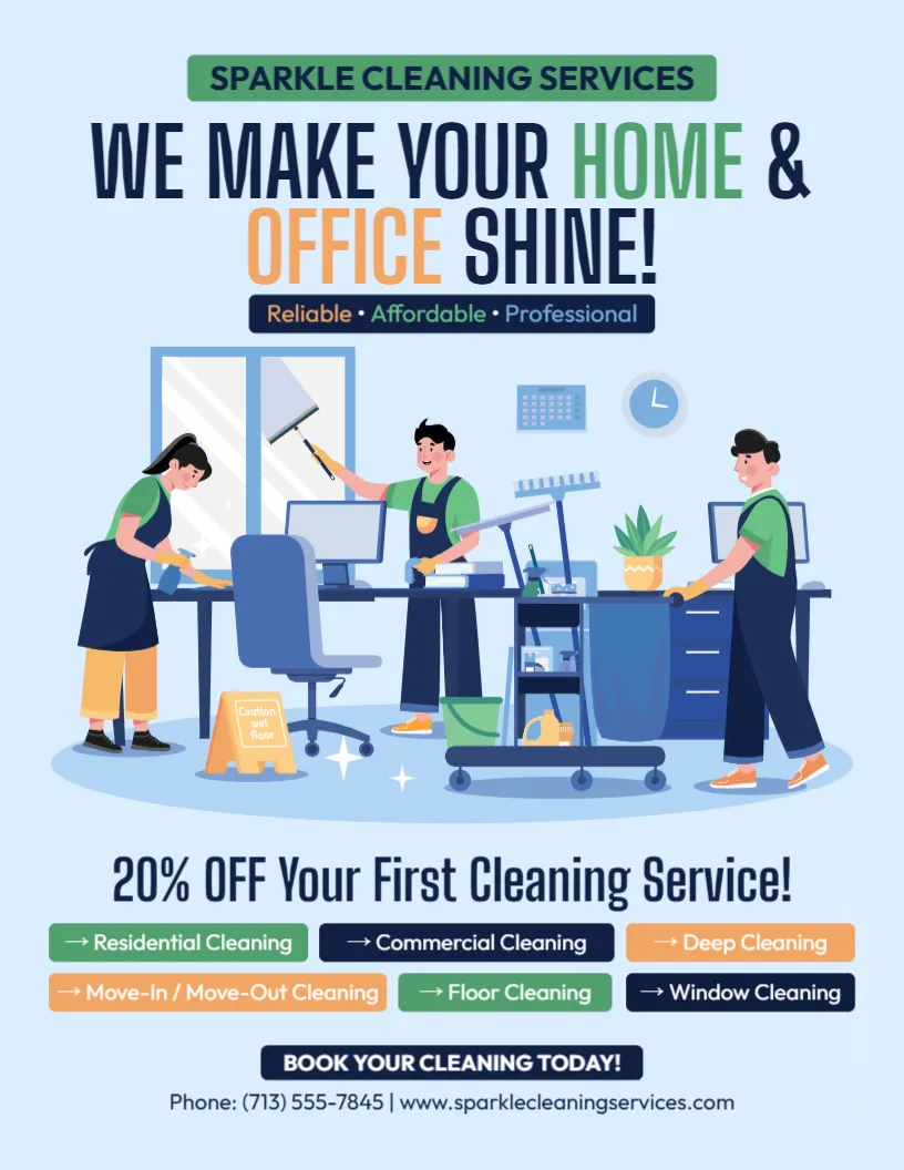 Cleaning Services Flyer Template