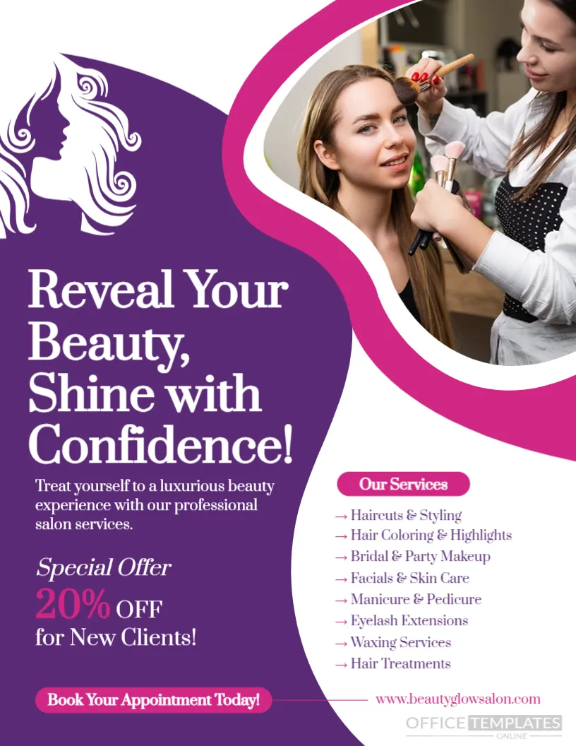 Beauty Salon Flyer Template