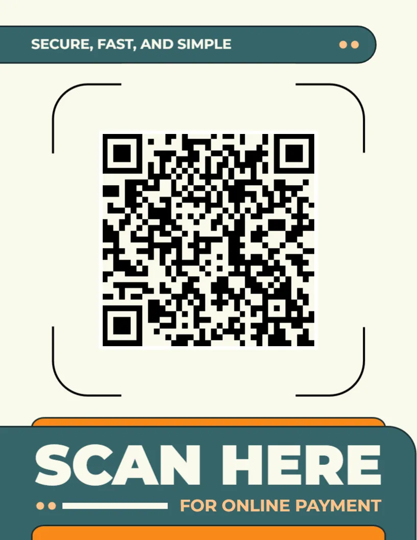 QR Payment Sign Template