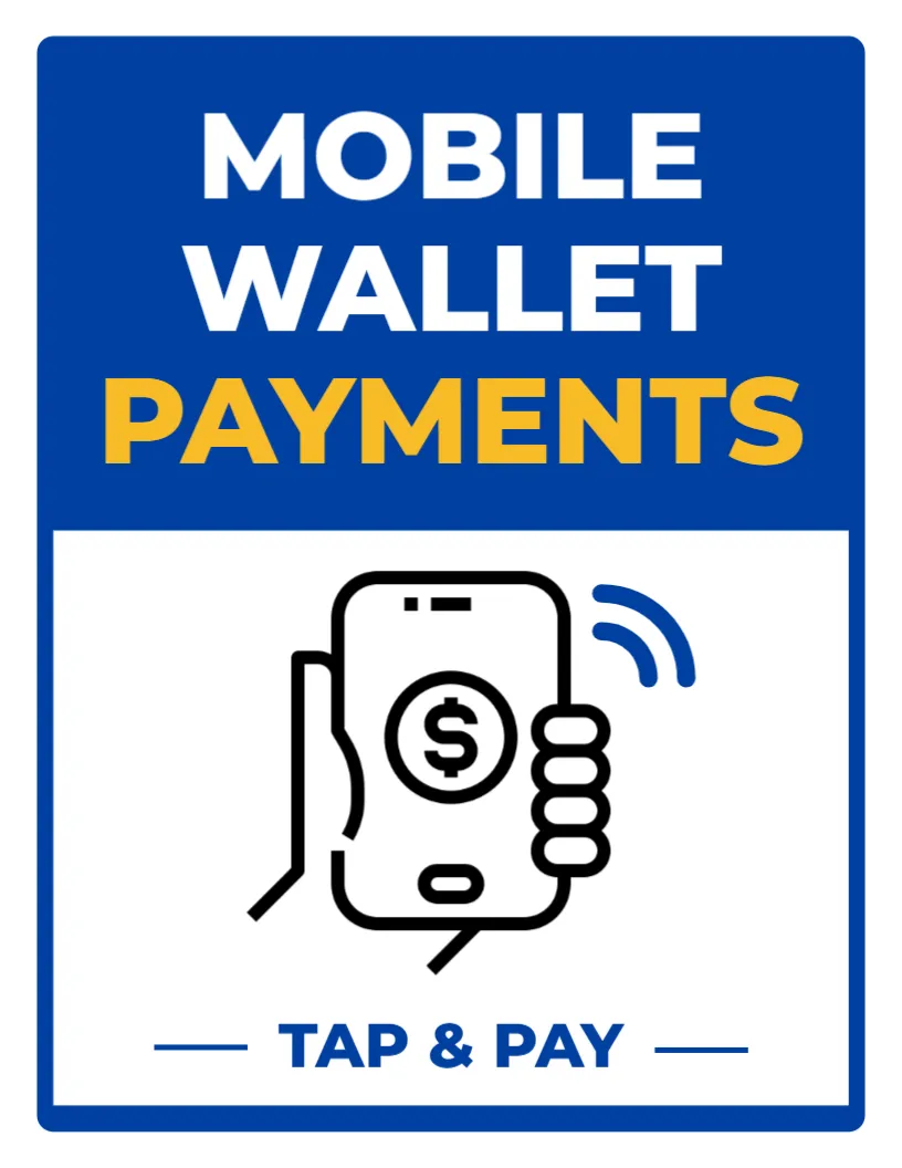 Mobile Wallet Payments Sign Template