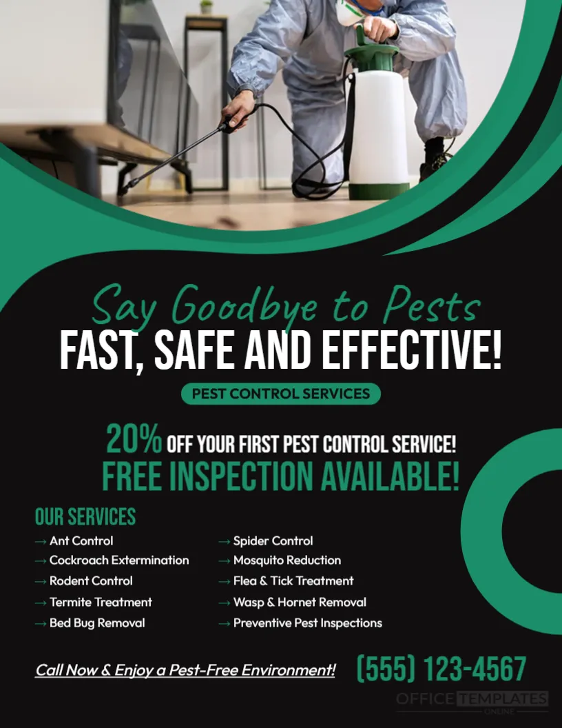Pest Control Flyer Template