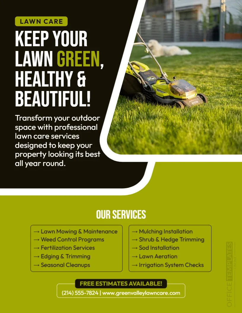 Lawn Care Flyer Template