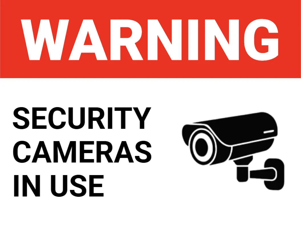 CCTV Surveillance Sign Template