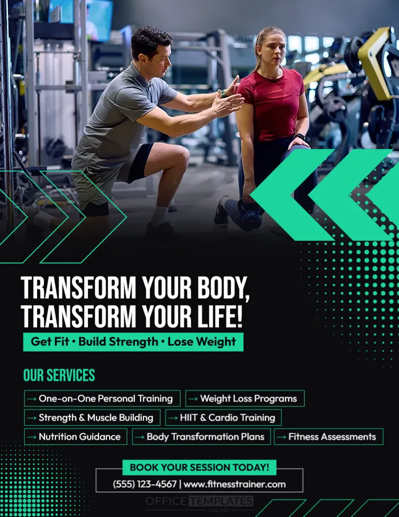 Personal Trainer Flyer Template