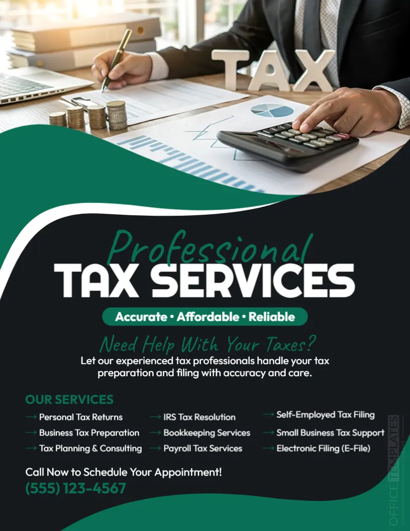 Tax Services Flyer Template
