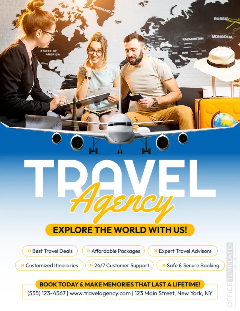 Travel Agency Flyer Template