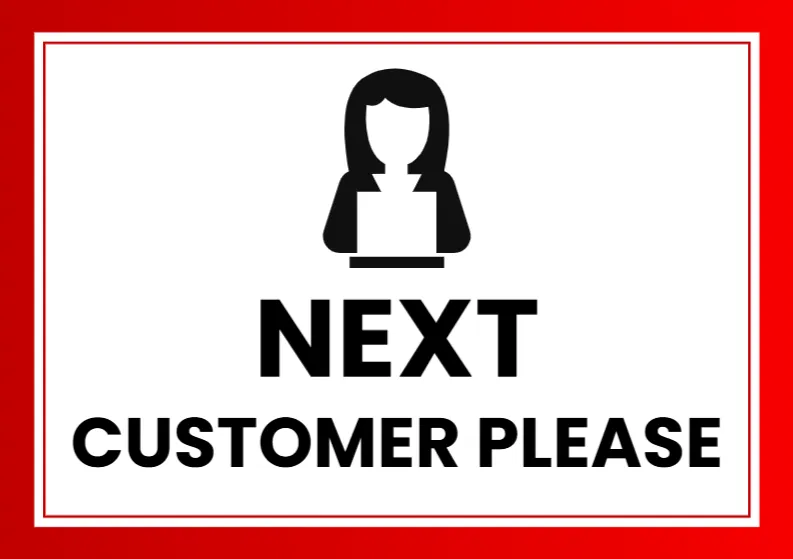 Next Customer Sign Template