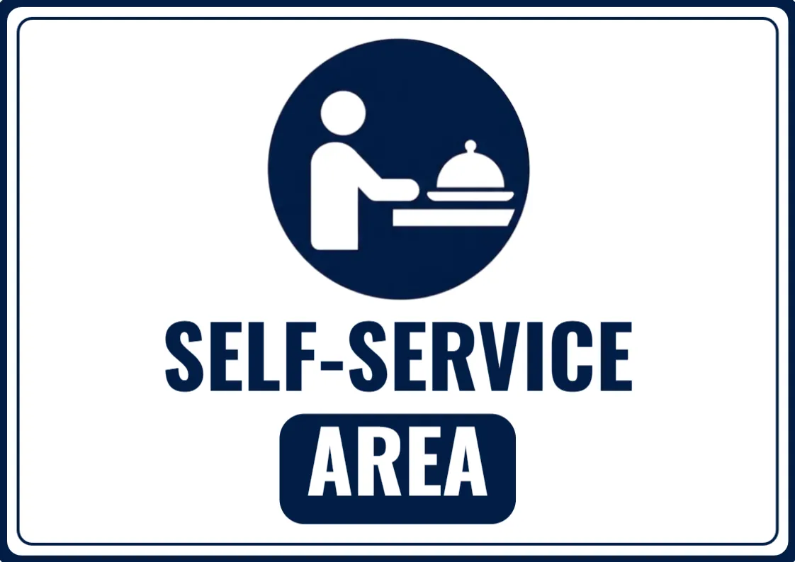 Self-Service Station Sign Template
