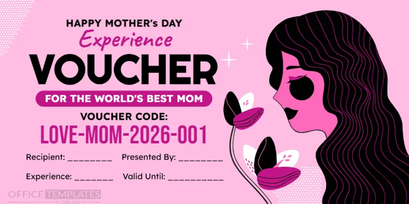 Mother’s Day Experience Voucher Template
