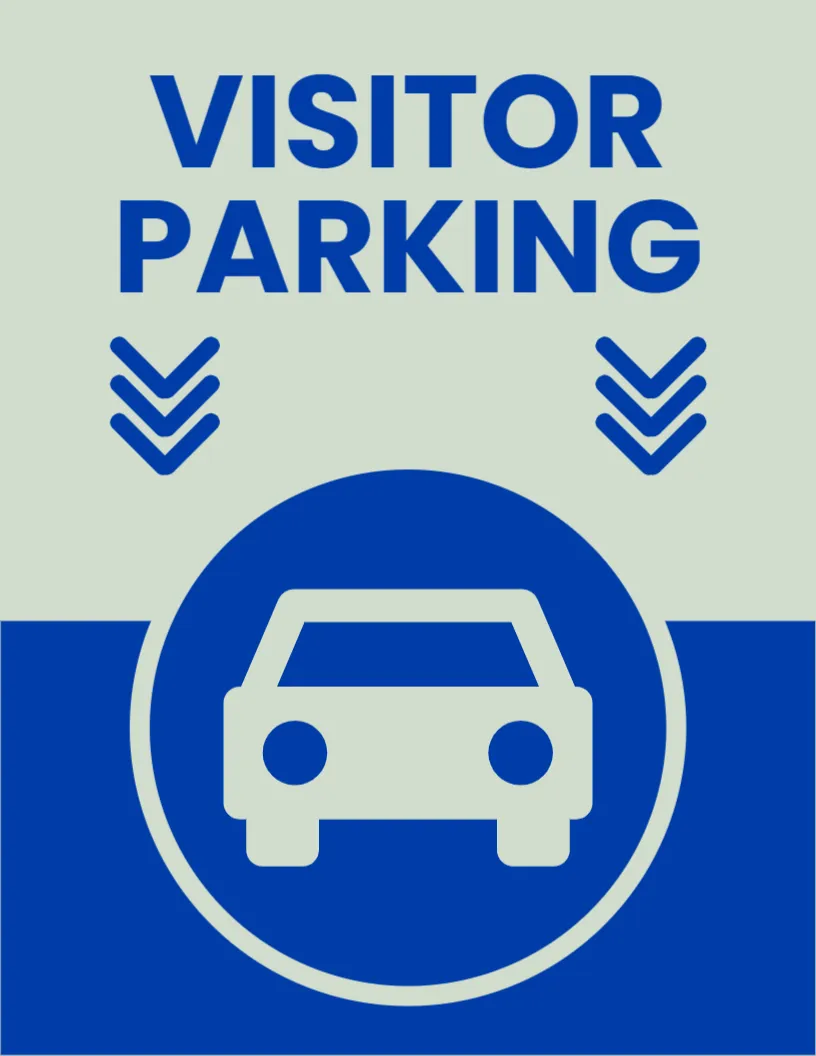 Visitor Parking Sign Template