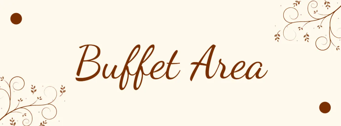Buffet Area Sign Template