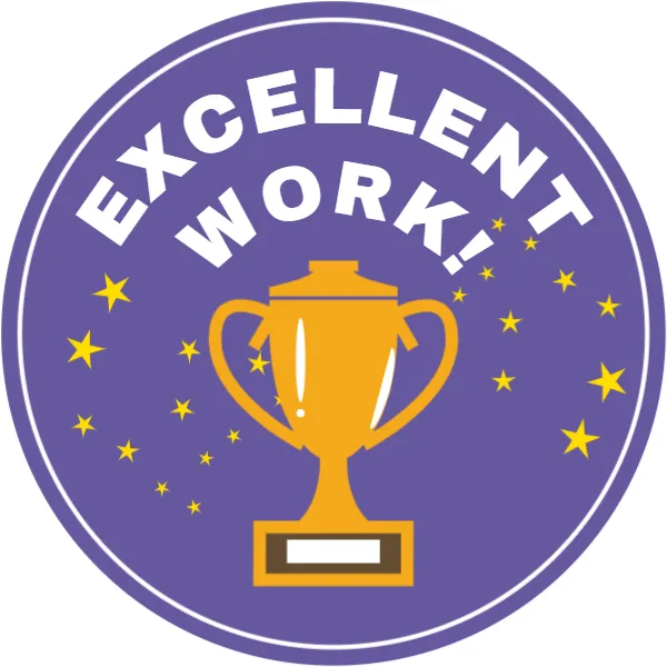Teacher Ecxellent Work Sticker Template