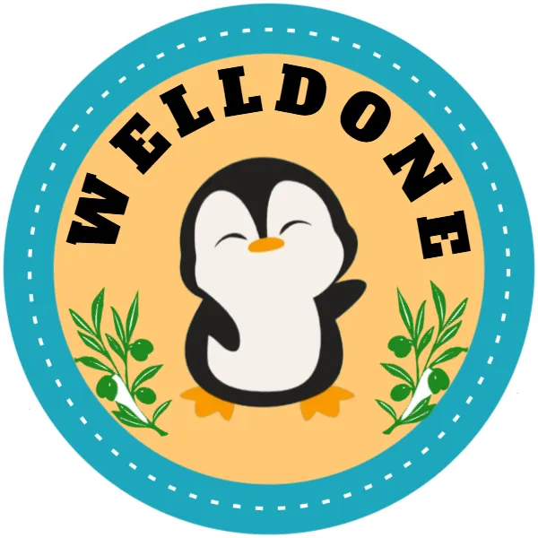 Teacher Well Done Sticker Template