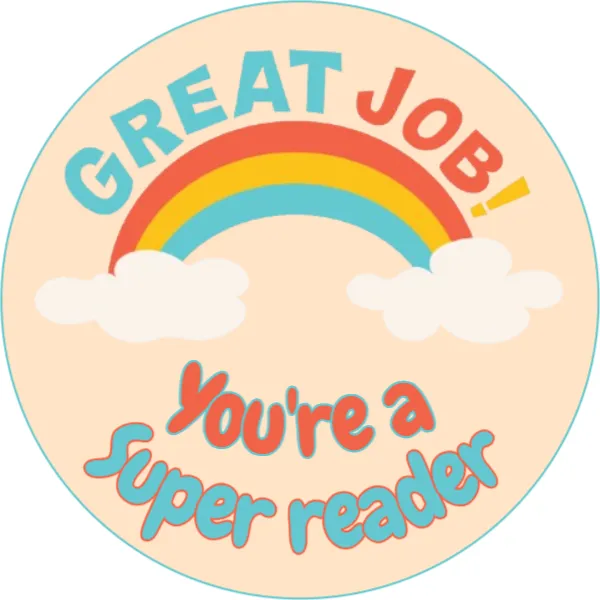Reading Achievement Sticker Template