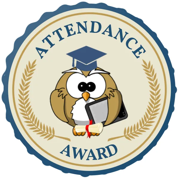Attendeance Reward Sticker Template