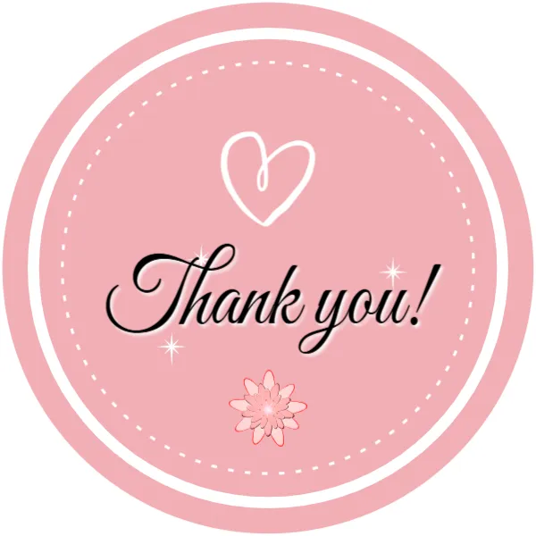 Thank You Gift Sticker Template