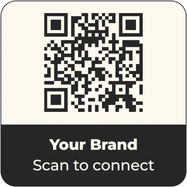 QR Code Business Sticker Template