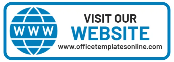 Website URL Sticker Template