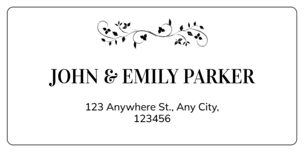 Return Address Label Template