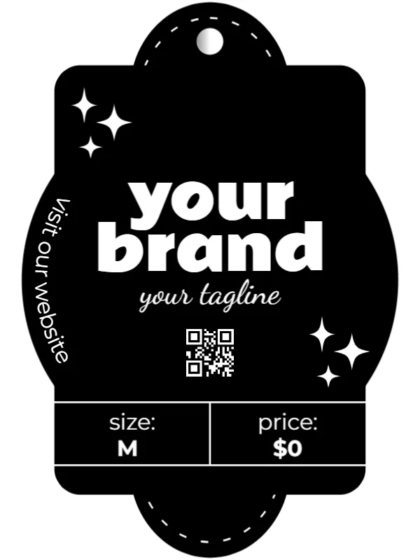 Boutique Price Tag Sticker Template