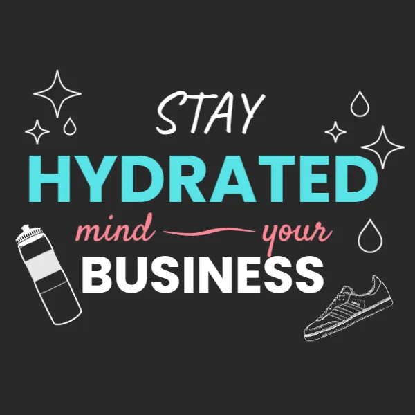 Water Bottle Motivational Sticker Template