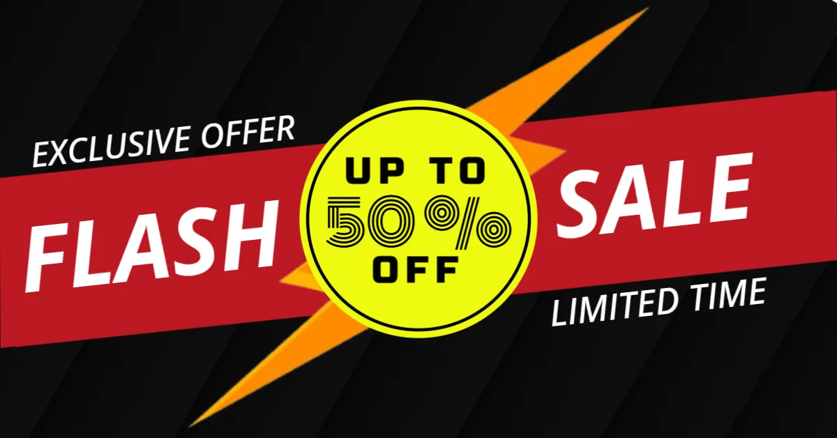 Flash Sale Limited Time Exclusive Offer Banner Template