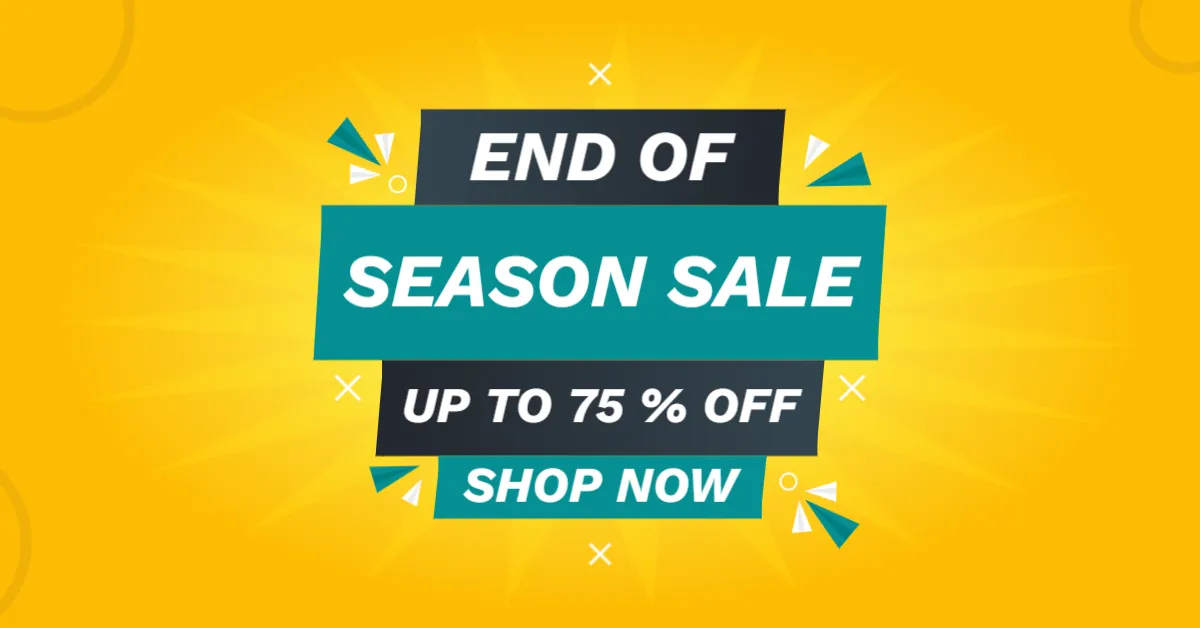 End Of Season Clearance Event Banner Template