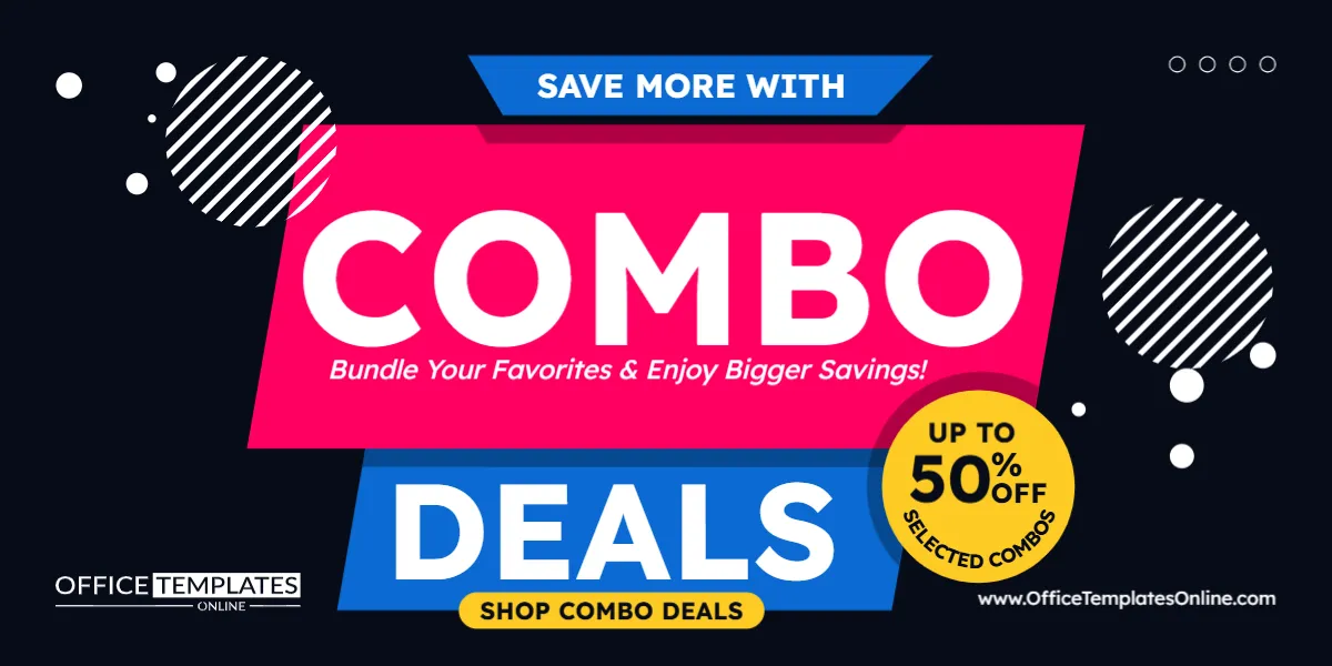 Save More With Combo Deals Promotion Banner Template
