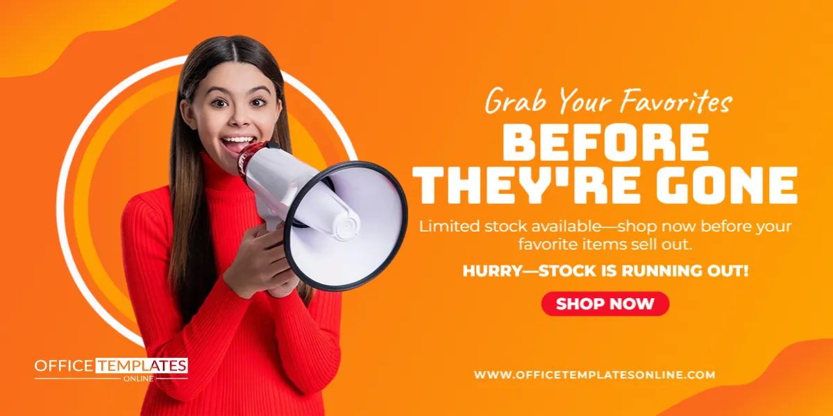 Grab Your Favorites Before They’re Gone Promotion Banner Template