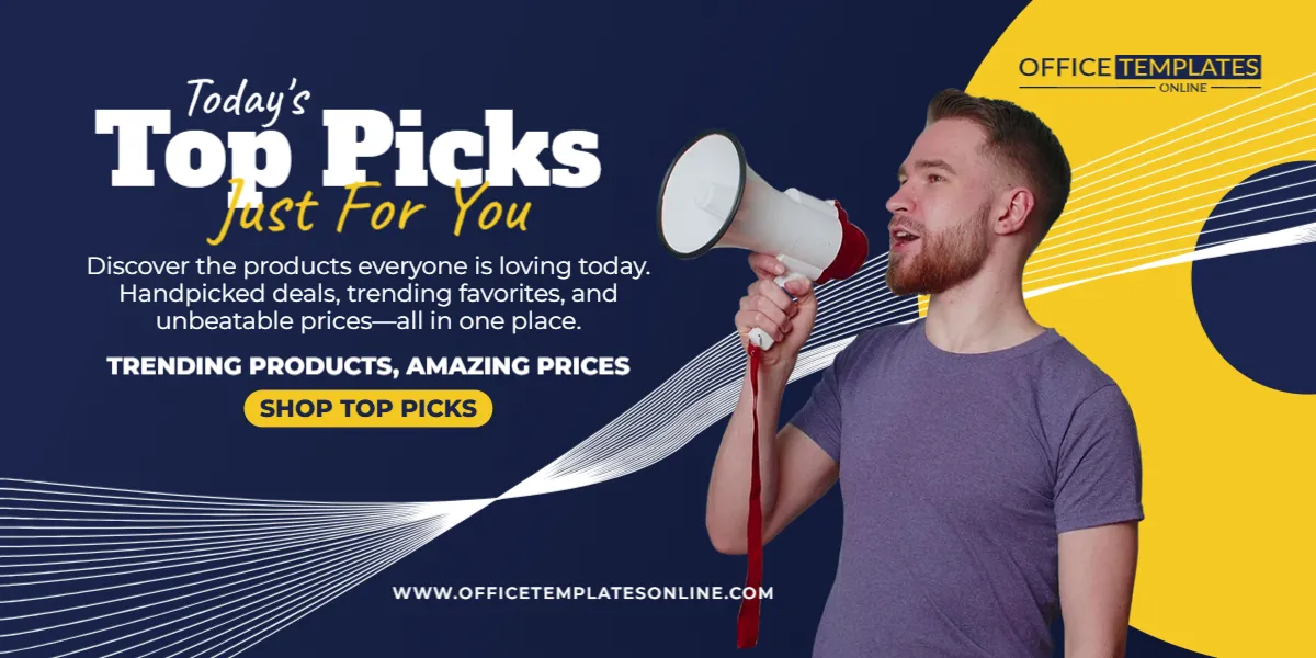 Today’s Top Picks Just For You Promotion Banner Template