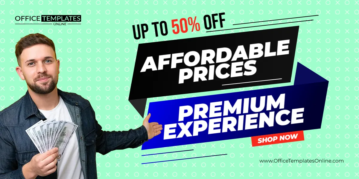 Affordable Prices Premium Experience Promotion Banner Template – Edit Online