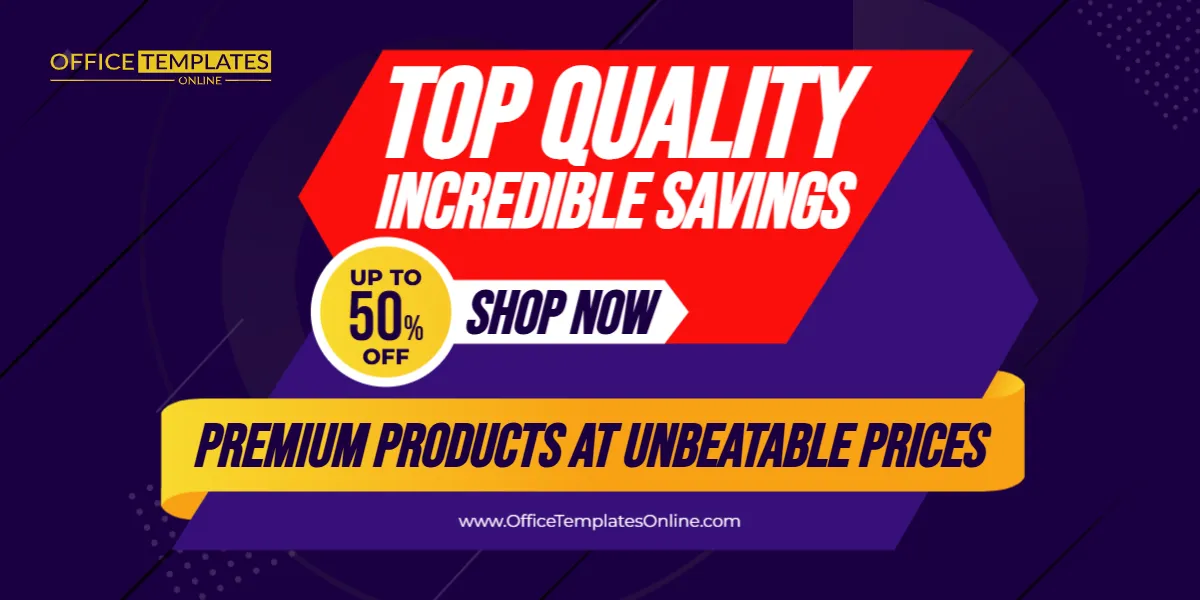 Top Quality Incredible Savings Combined Promotion Banner Template – Customize Online