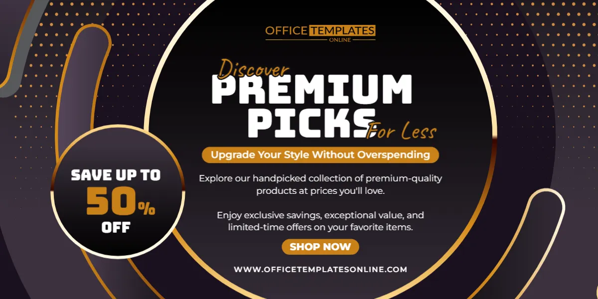 Discover Premium Picks For Less Promotion Banner Template – Customize Online
