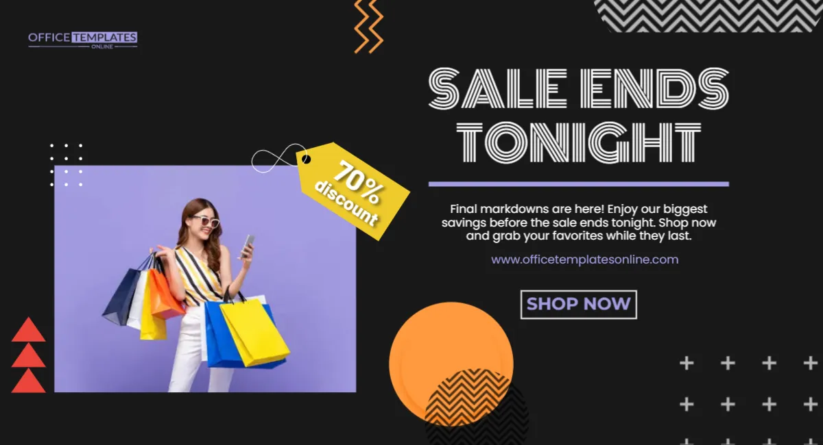 Final Markdown Sale Ends Tonight Banner Template