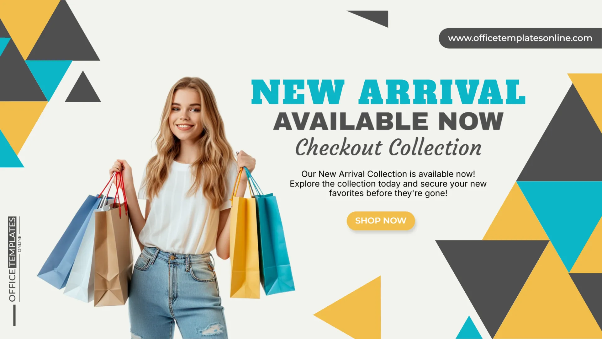 New Arrival Collection Available Now Banner Template