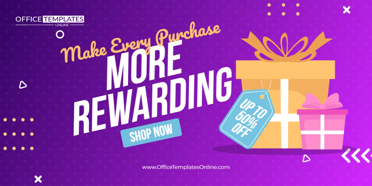 Make Every Purchase More Rewarding Promotion Banner Template