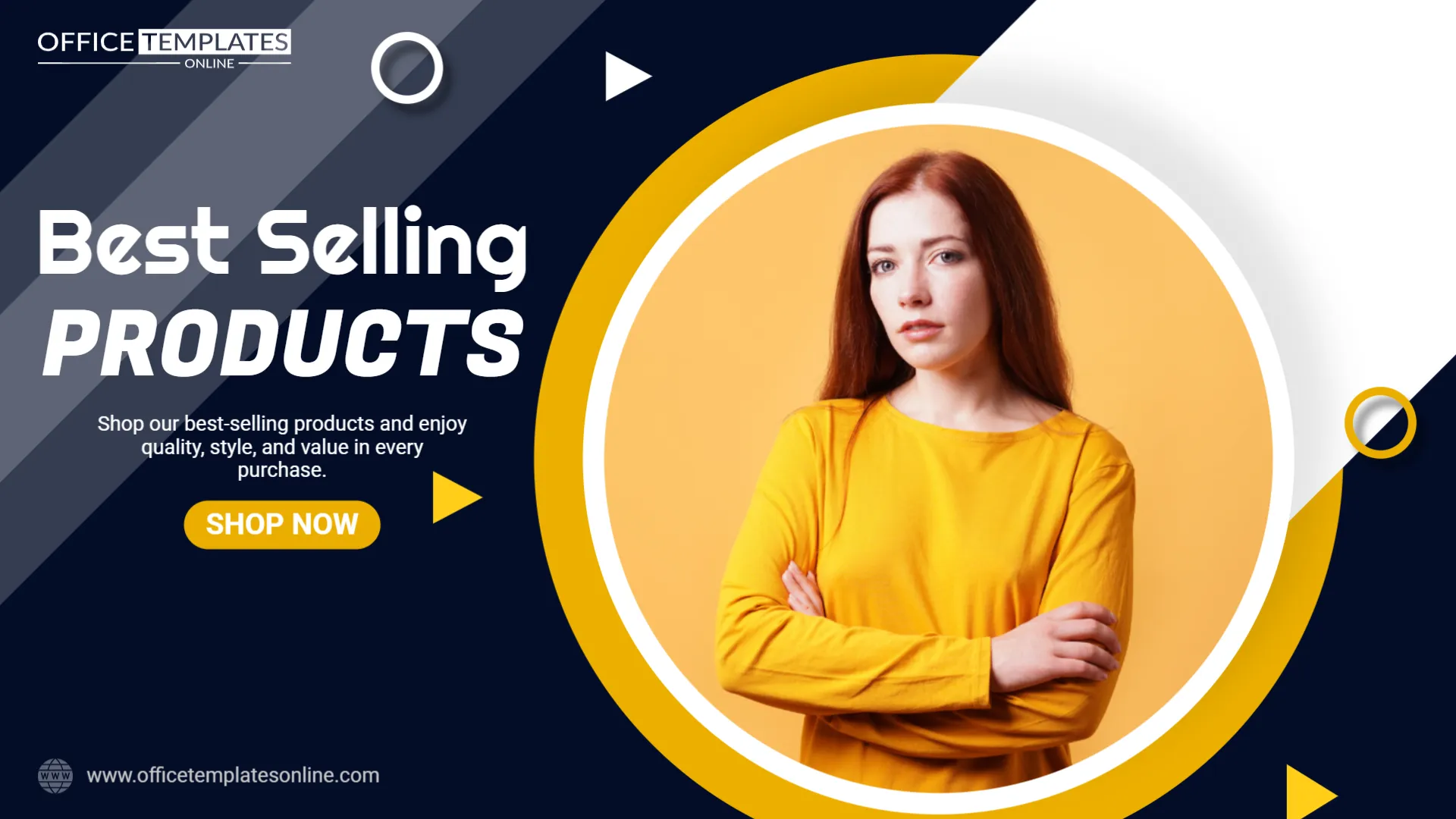 Best Selling Products Shop Now Banner Template