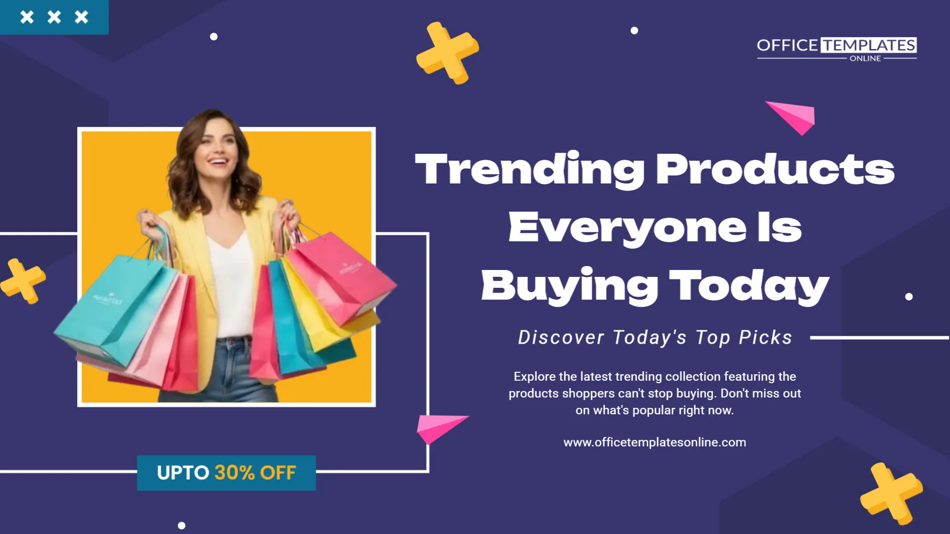 Trending Products Everyone Is Buying Today Banner Template