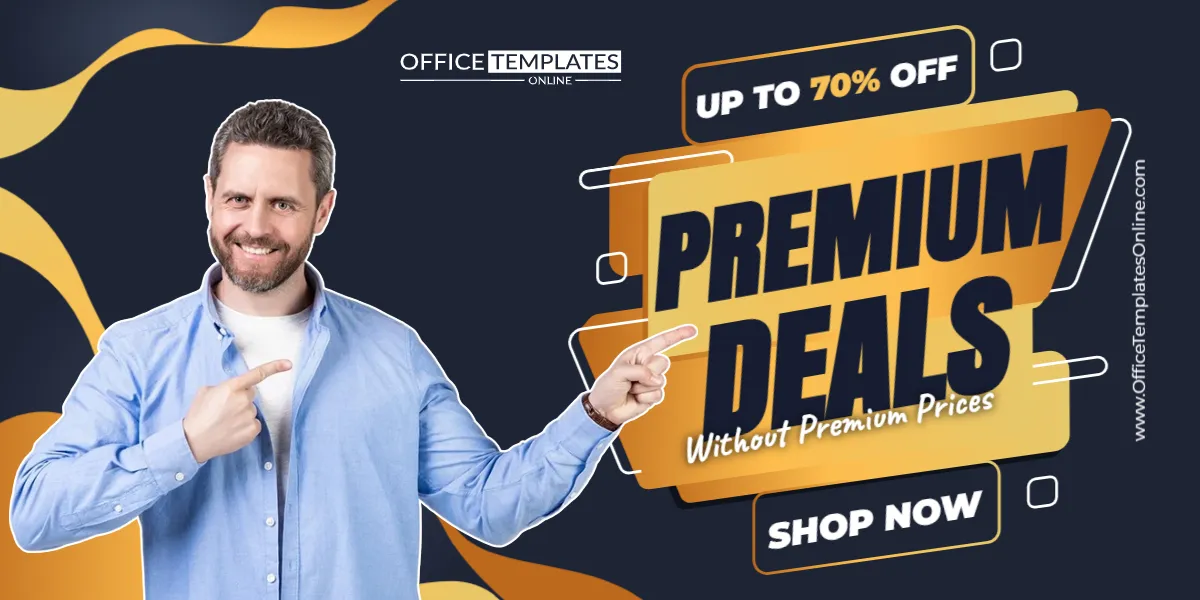 Premium Deals Without Premium Prices Promotion Banner Template