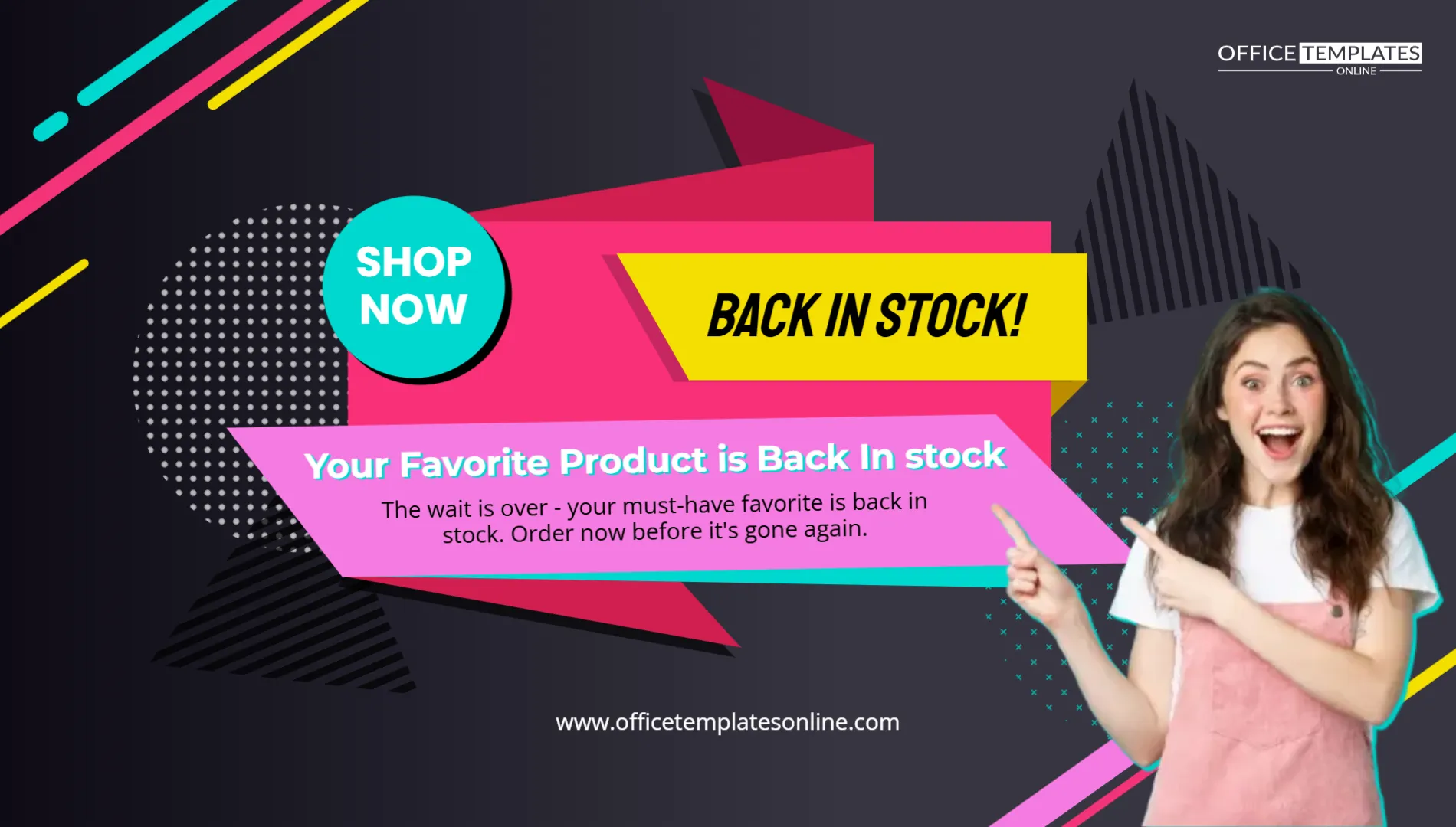 Your Favorite Product Is Back Stocked Promotion Banner Template