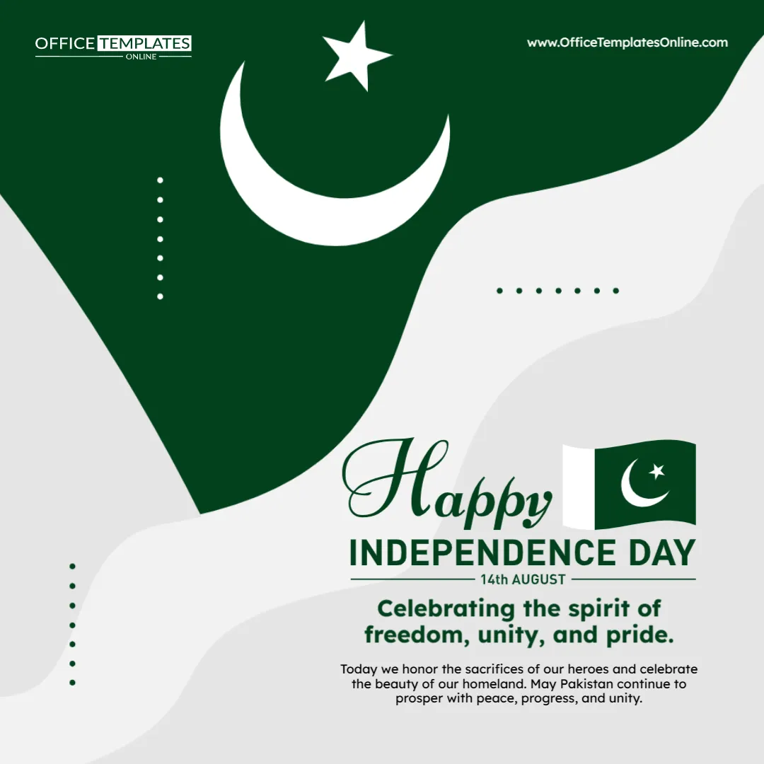 Pakistan Independence Day Instagram Post Template – Edit Online & Download Instantly