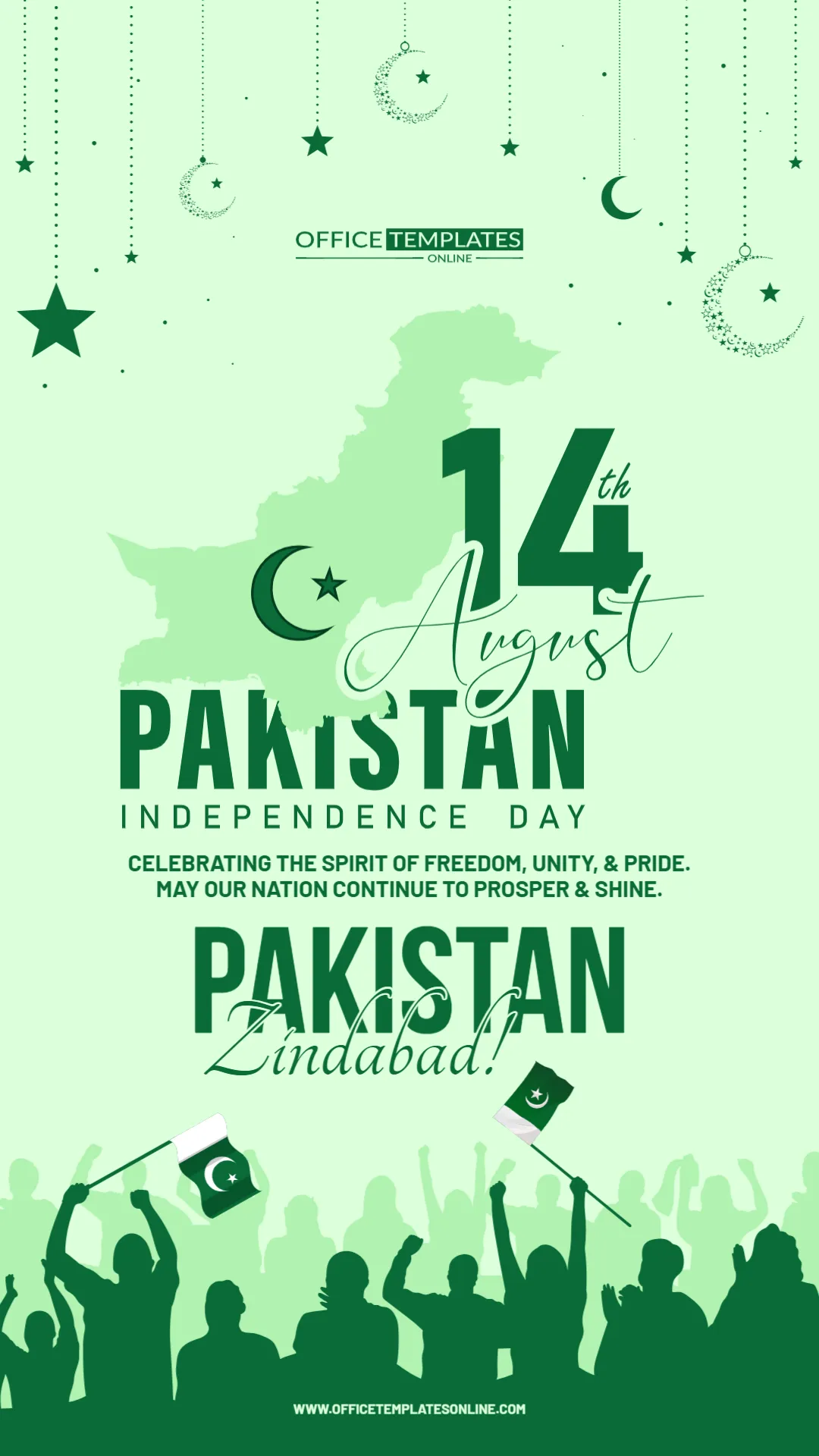 Pakistan Independence Day Instagram Story Template – Customize Online
