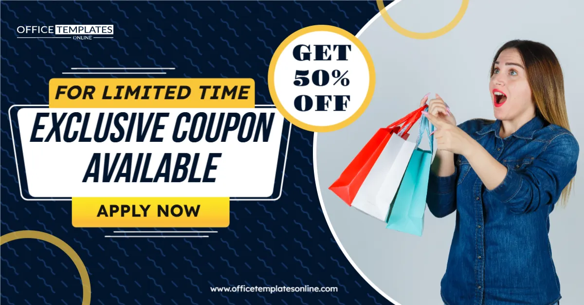Exclusive Coupon Available Now For Limited Time Promotion Banner Template
