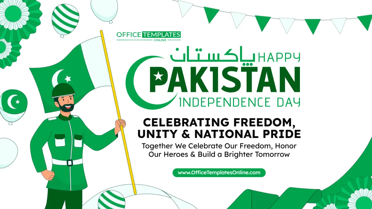 Pakistan Independence Day YouTube Thumbnail Template – Edit Online