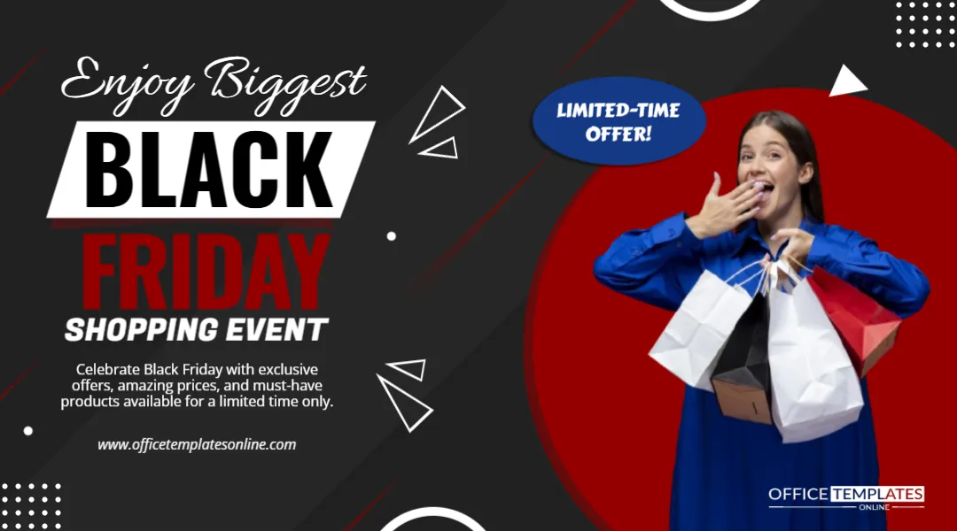 Black Friday Biggest Shopping Event Promotion Banner Template