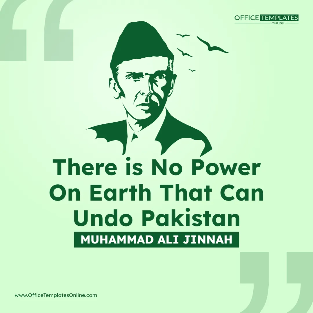 Pakistan Independence Day Quote Template – Edit Online