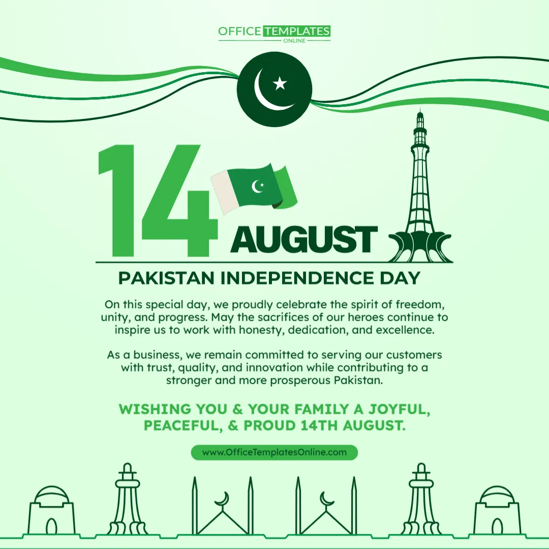 Business Independence Day Greeting Template – Edit Online